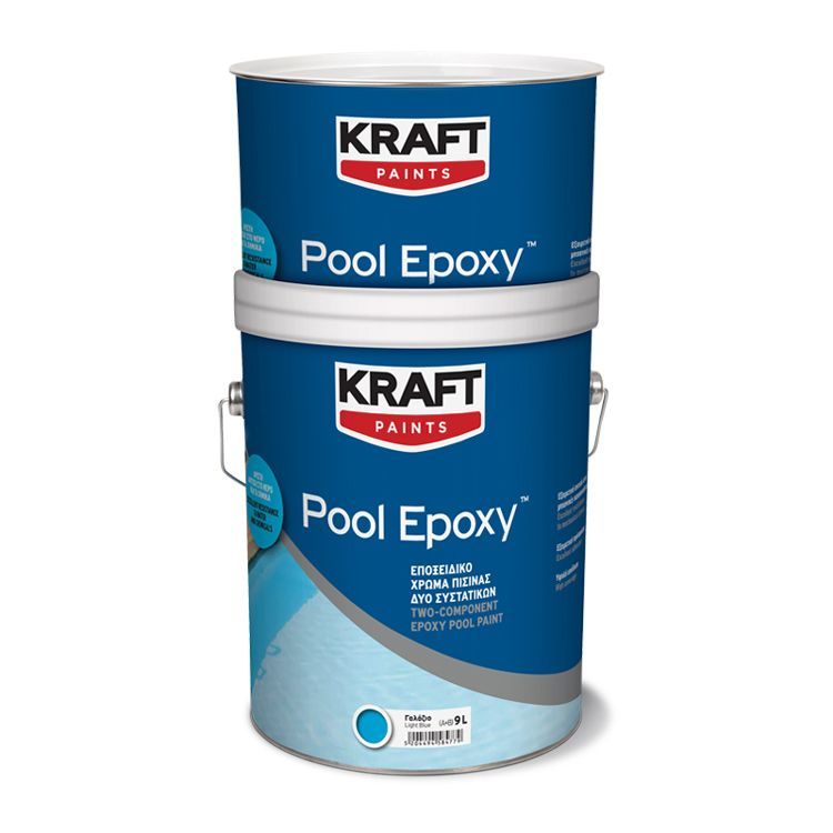 Kraft Pool Epoxy Χρώμα Πισίνας Διαλύτου 2 Συστατικών