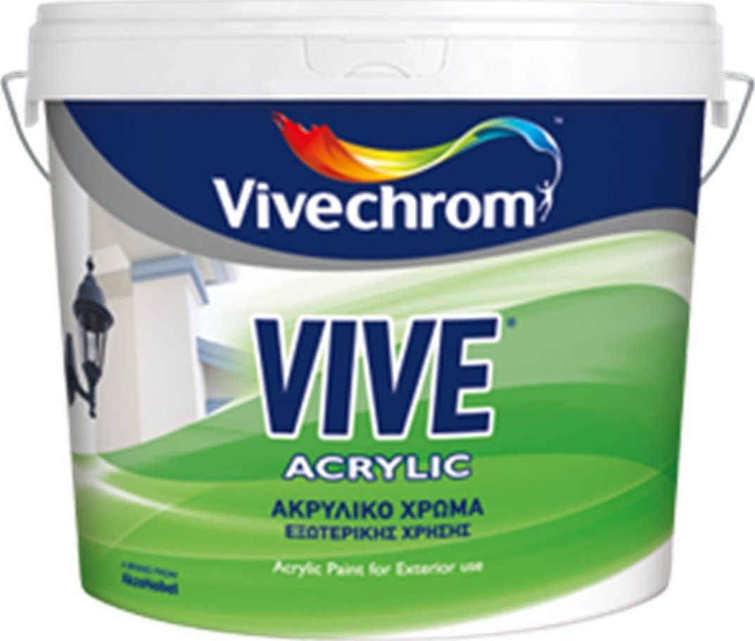 Vive Acrylic Vivechrom Ακρυλικό Χρώμα Εξωτερικής Χρήσης