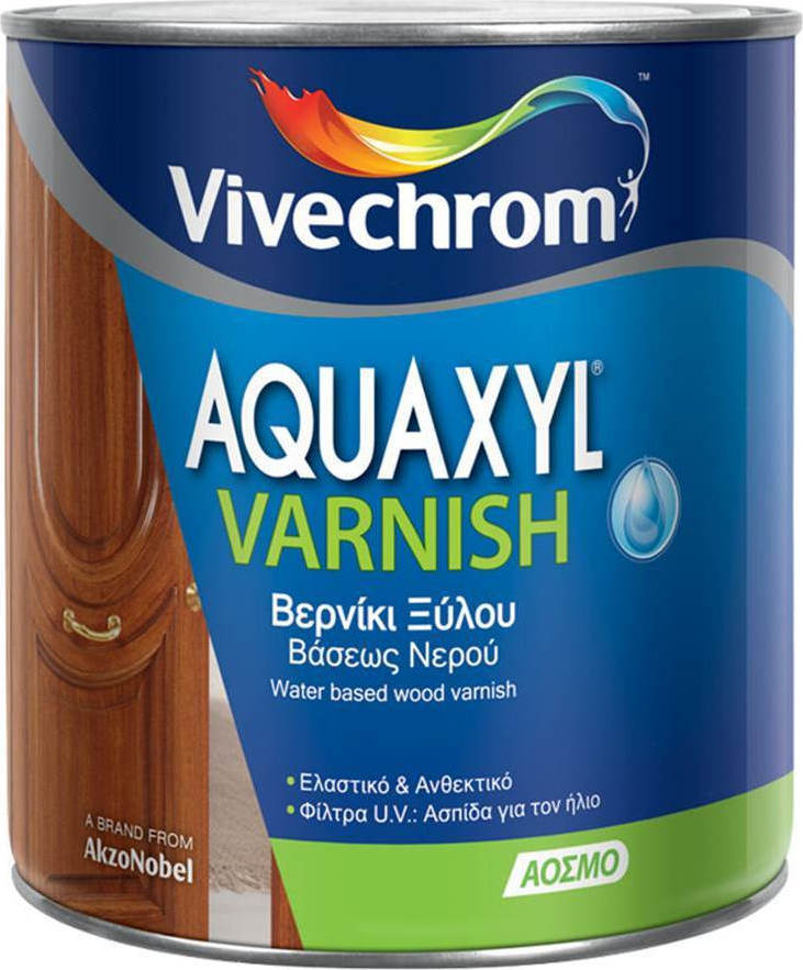 Vivechrom Aquaxyl Vamish Άοσμο Βερνίκι Ξύλου Εμποτισμού Νερού