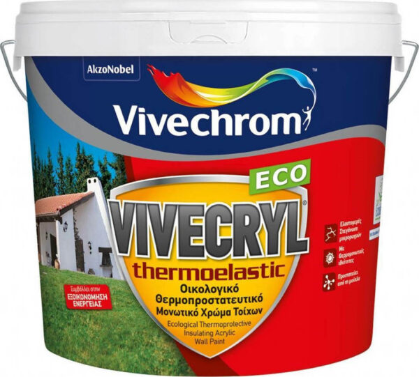 Vivechrom Vivecryl Thermoelasastic Eco Οικολογικό Θερμομονωτικό Χρώμα